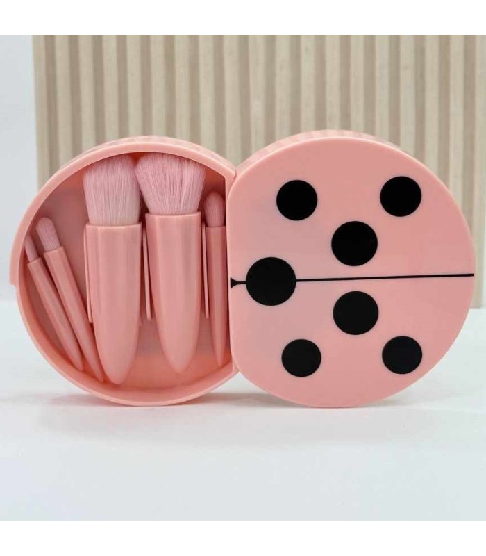 set de brochas con estuche 5 pc