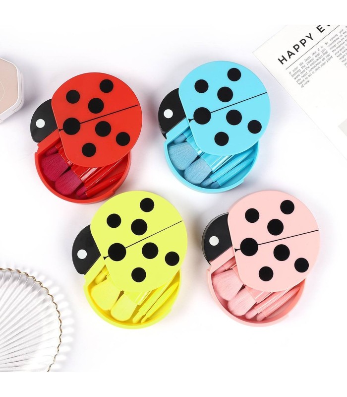 set de brochas con estuche 5 pc