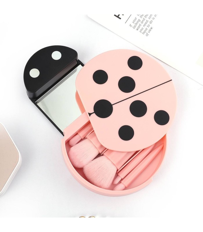 set de brochas con estuche 5 pc