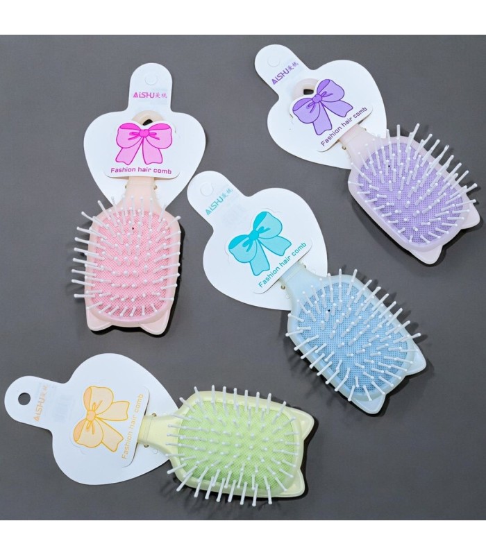 Mini peine con orejita tono pastel
