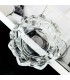 Porta vela flor de vidrio