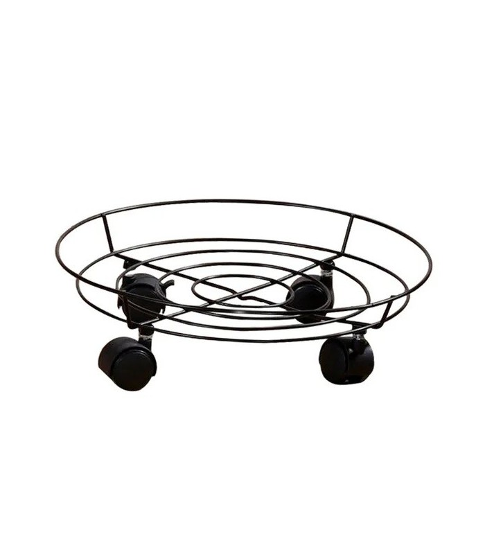 Base circular para plantera 4 ruedas 34cm