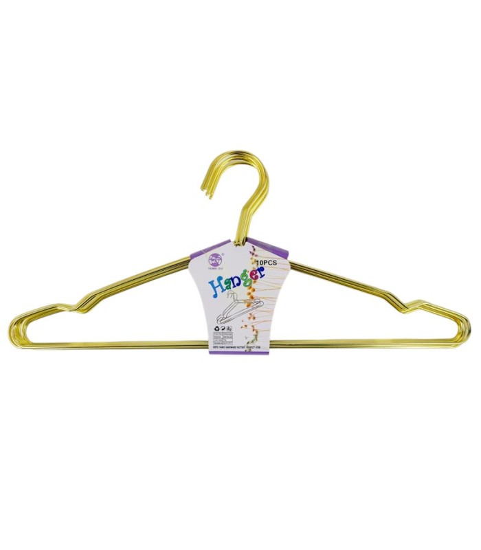 Percha dorada 41cm 10 piezas