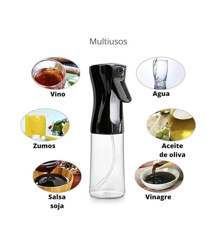 rociador de aceite, frasco de vidrio 220ml