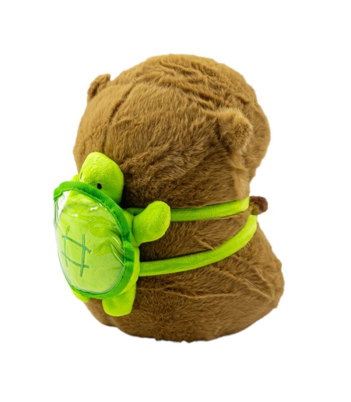 Peluche capibara con mochila 23cm