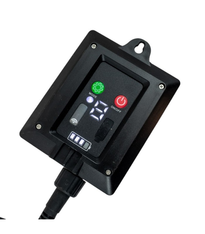 TIRA 10 FOCOS CALIDO 5M CON CONTOL SOLAR