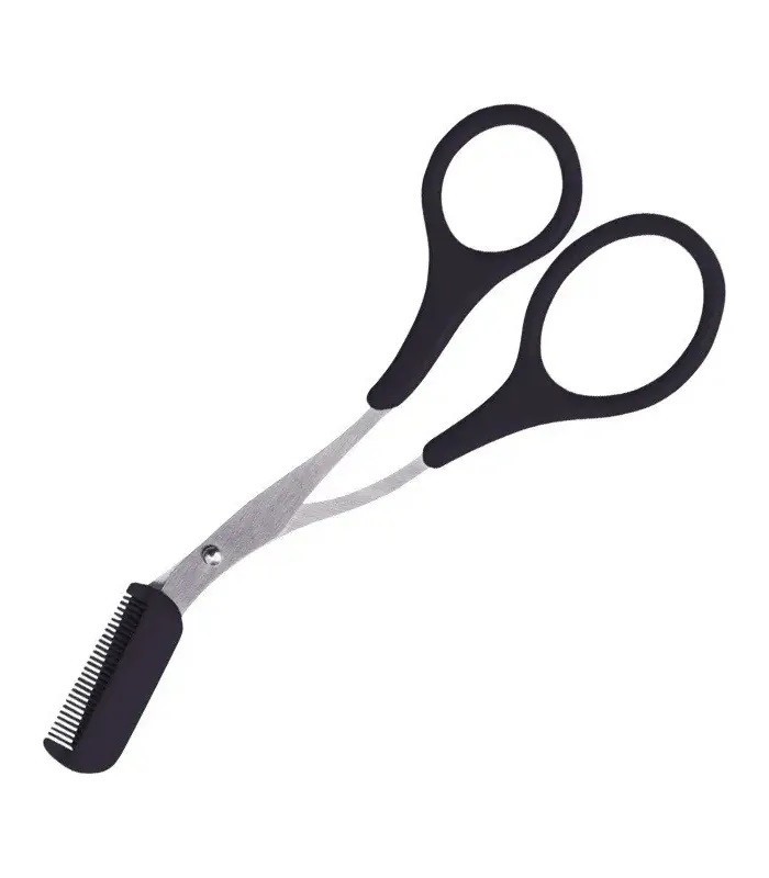TIJERA CON MINI PEINE PARA CEJA