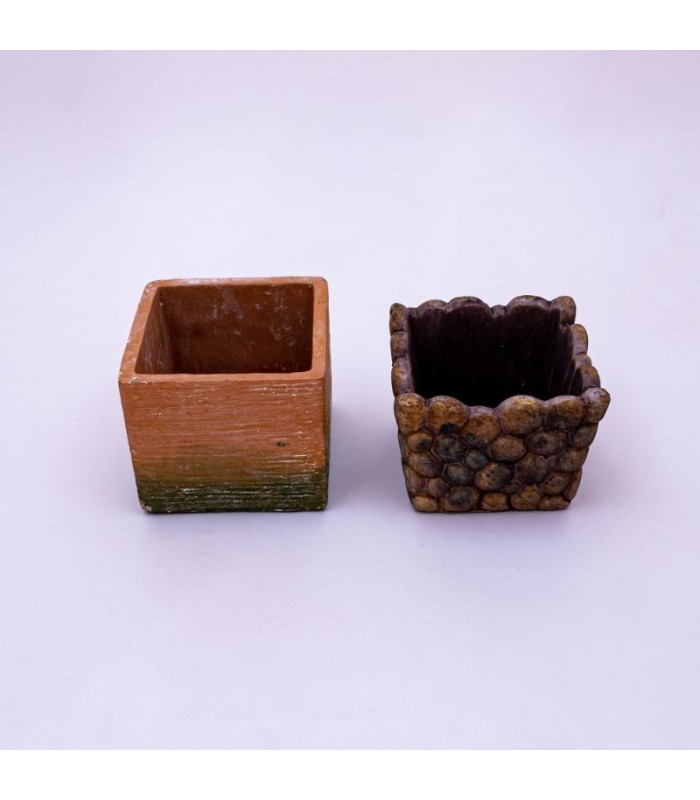 Plantera de cerámica diseño rustico