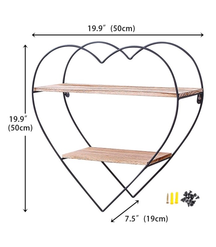 JUEGO DE REPISA CORAZON