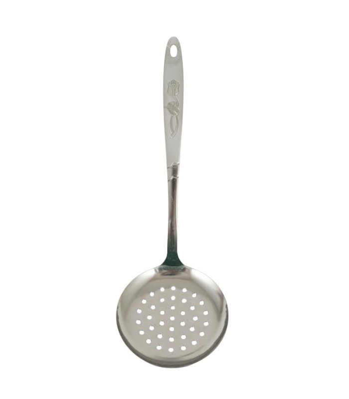 ESPUMADERA METALICA CON FLOR 33CM