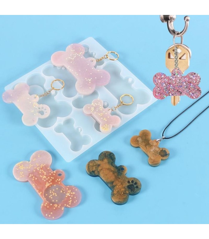 Molde de silicona mix de placas huesito