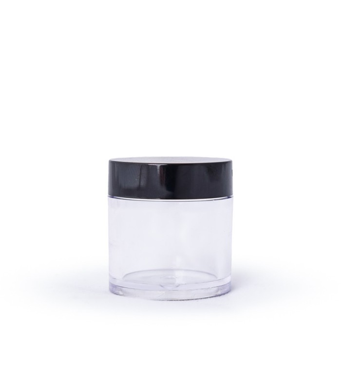 Frasco cosmetico acrilico transparente con tapa 10ml