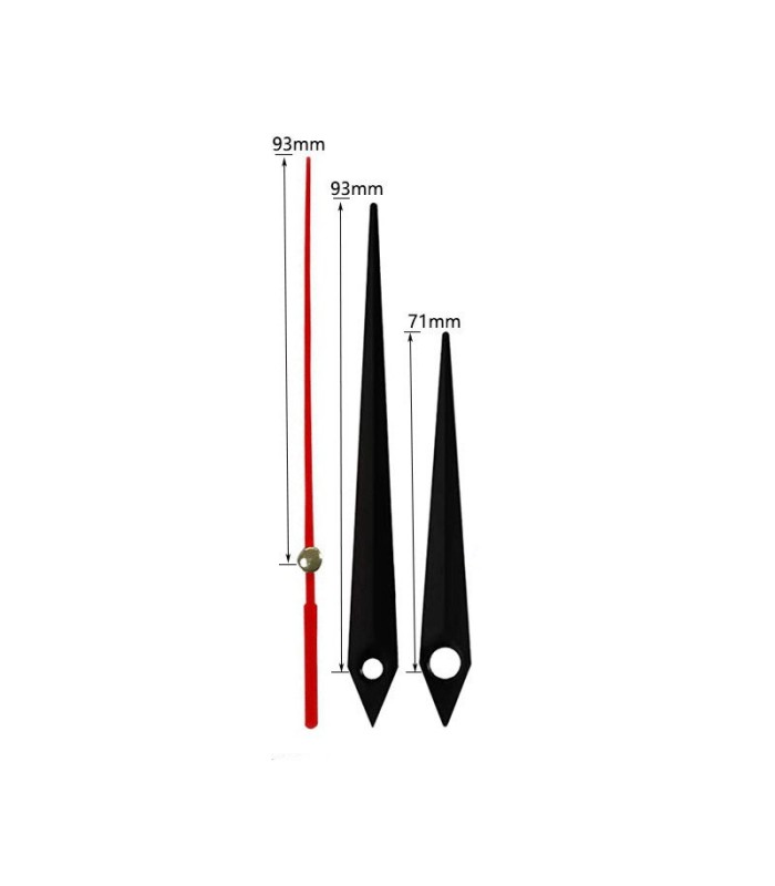 AGUJA PARA RELOJ 736 ROJO CON NEGRO