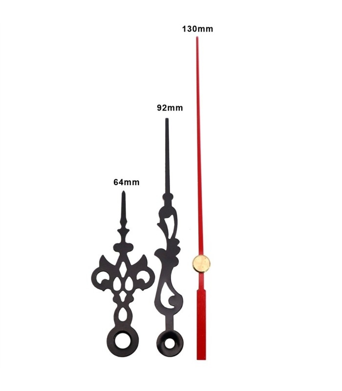 AGUJA PARA RELOJ 773 NEGRO CON ROJO