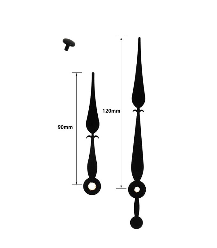 AGUJA PARA RELOJ 6001 NEGRO
