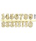 NUMERO ARABICO DORADO 20MM