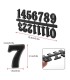 NUMERO ARABICO NEGRO 20MM