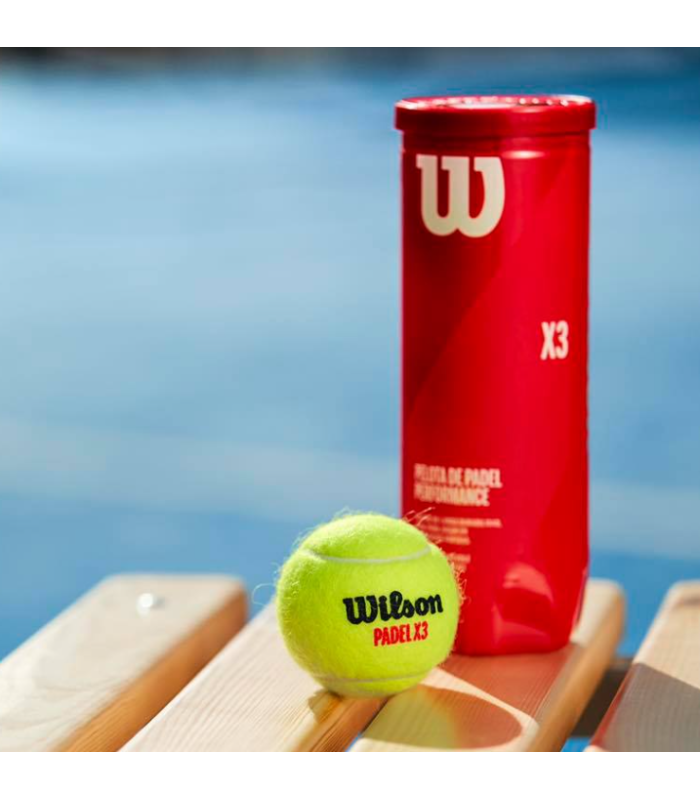 Pelota de Padel Wilson X3 3 unidades