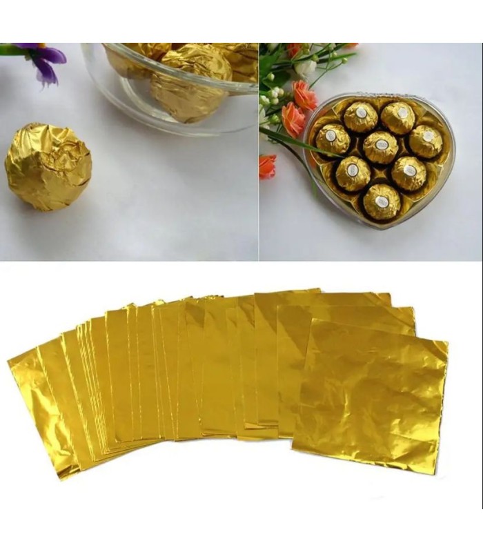 Papel de aluminio 100 piezas para repostería