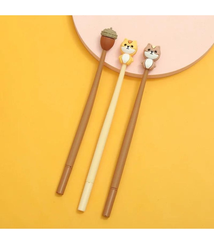 Boligrafo de goma diseño ardilla