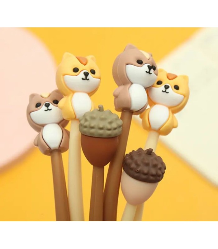 Boligrafo de goma diseño ardilla