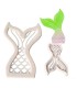 Molde de sirena 2pc