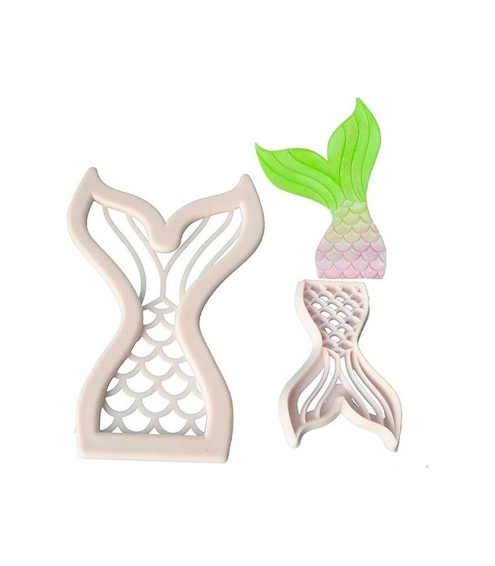 Molde de sirena 2pc