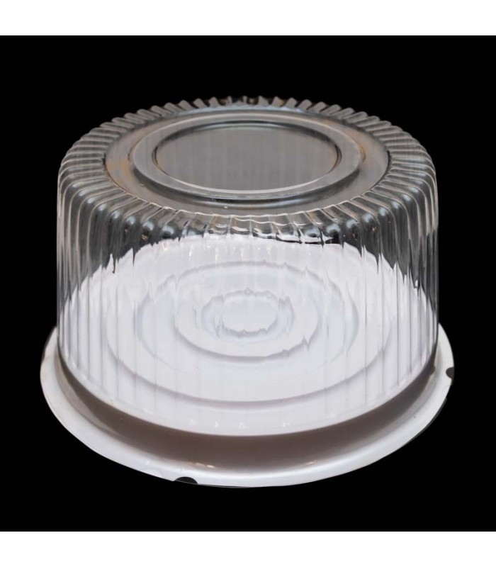 Bandeja de plástico 21.5x11cm redondo 5 piezas