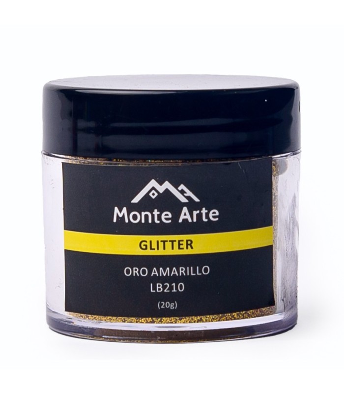 glitter montearte amarillo oro 20gr