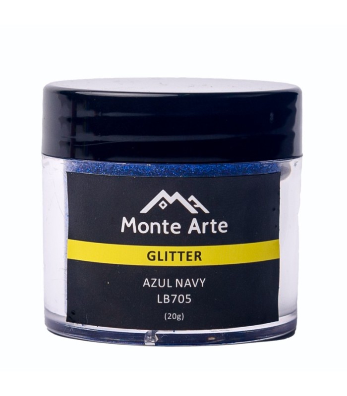 glitter montearte azul navy 20g