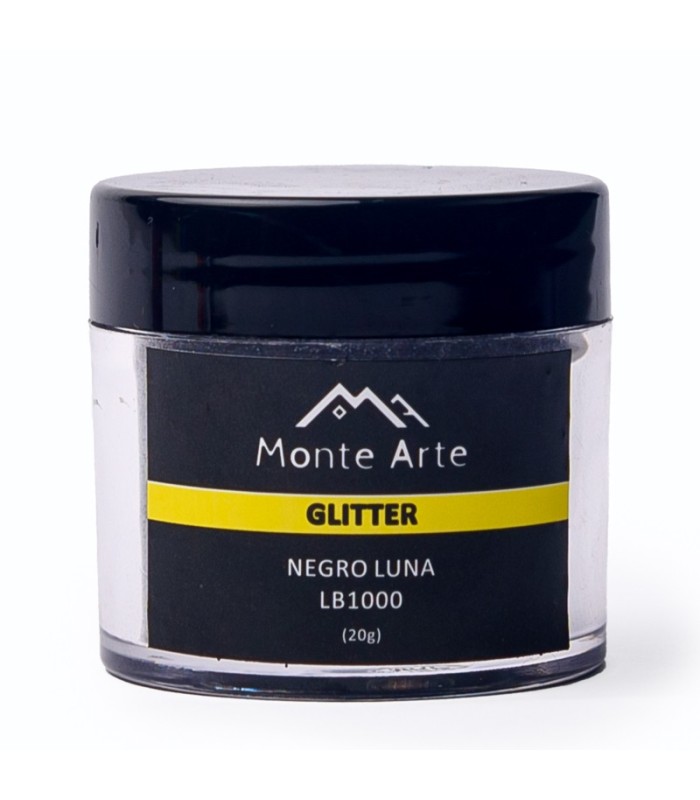 glitter montearte negro luna