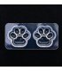 Molde de silicona huella de gato 76x37x18mm
