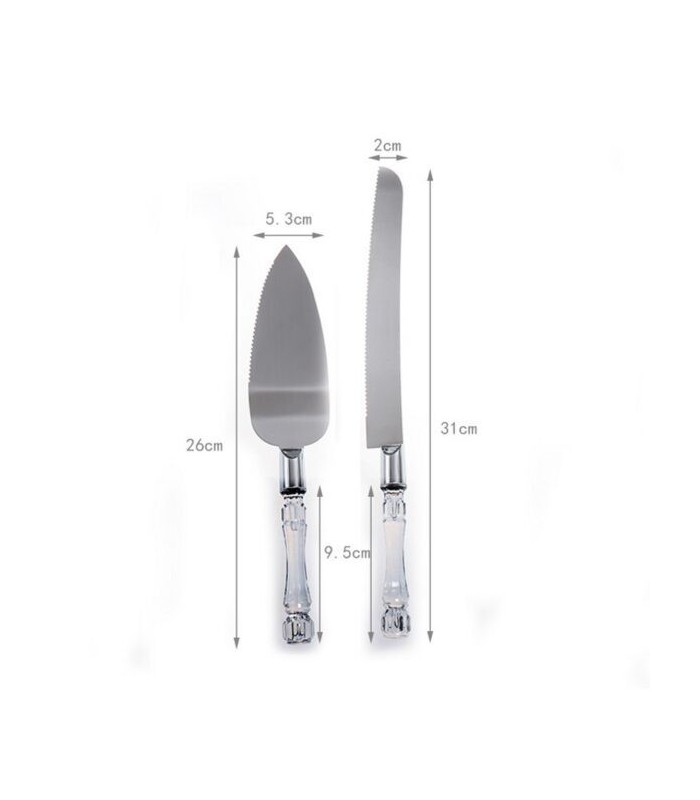 Cuchillo + cuchara para torta