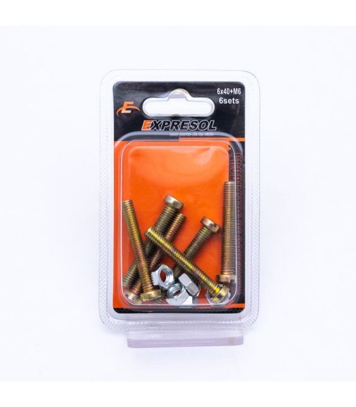 Paquete de tornillo + tuerca 6x40+m6 EXPRESOL