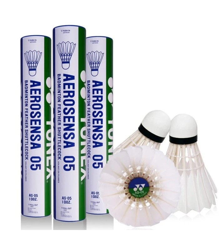 Volante de plumas Badminton 12 piezas YONEX