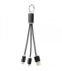 Cable cargador tipo llavero doble cabezal