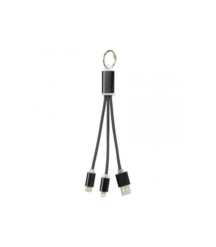 Cable cargador tipo llavero doble cabezal