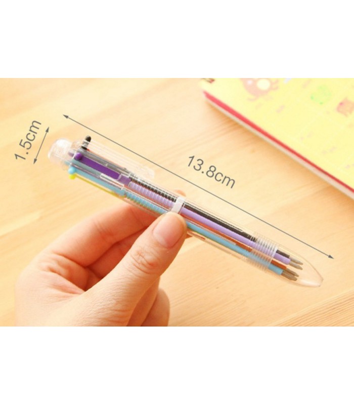 Boligrafo creativa de 6 colores 2pc