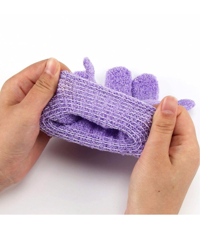Guante exfoliante para baño