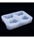 Molde de silicona cara de osito y pollito 16x11.6c