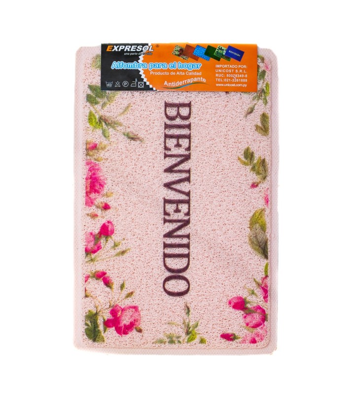 Alfombra con diseño de flores EXPRESOL 40x60cm