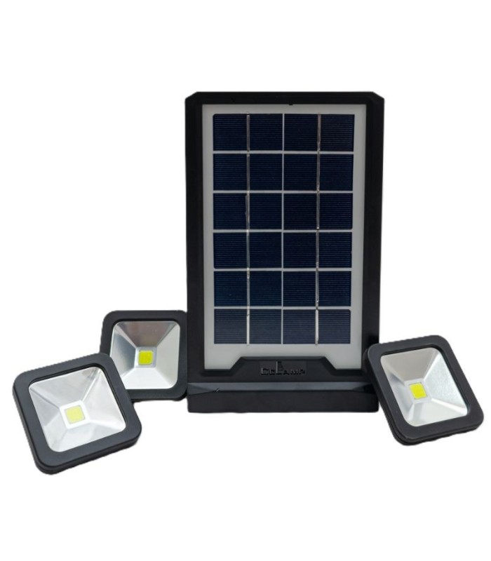 Reflector con panel solar