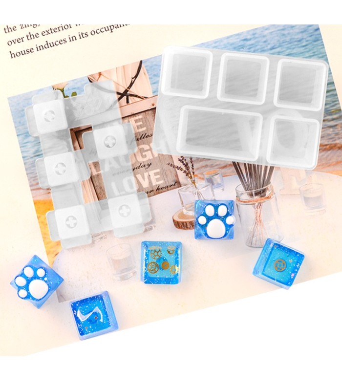 Molde de silicona para teclado mecánico