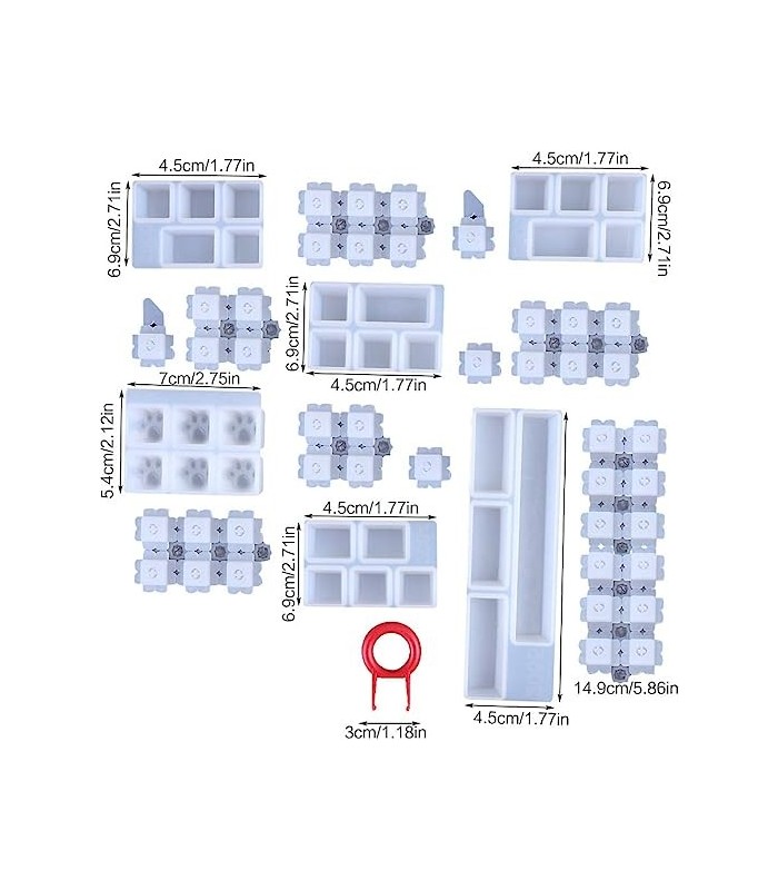 Molde de silicona para teclado mecánico