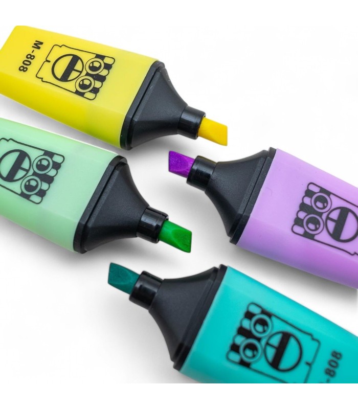 Resaltador tono pastel 6 piezas