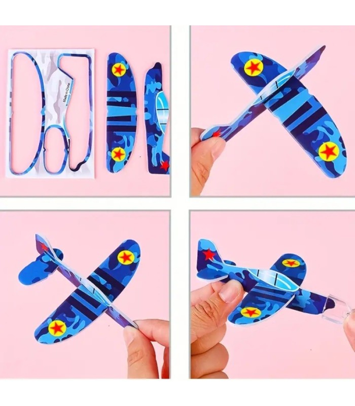 Mini avión de cartón 10 piezas