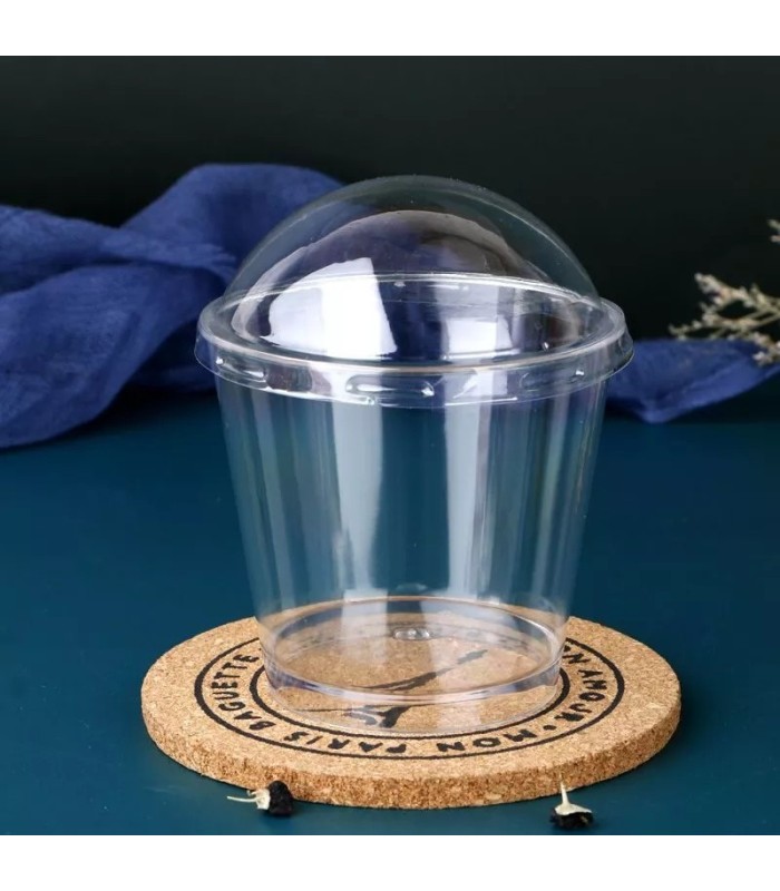 Vaso mousse con tapa 25PC