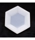 Molde de silicona plato geométrico 160x160mm