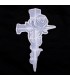 Molde de silicona rosa con cruz 25.7x16.4cm