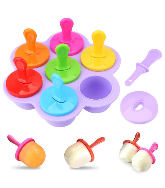 Molde de silicona para helado 7 divisorias